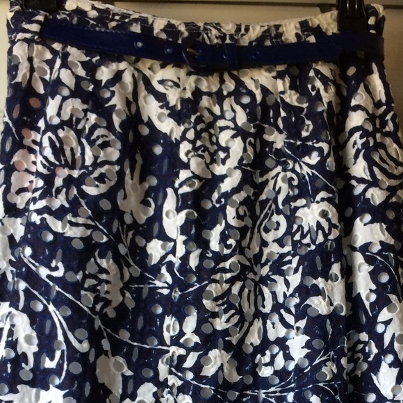 NWT Vintage Cynthia Steffe Eyelet Skirt - Picture 4 of 5